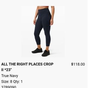 Lulu All the Right Places Cropped legging